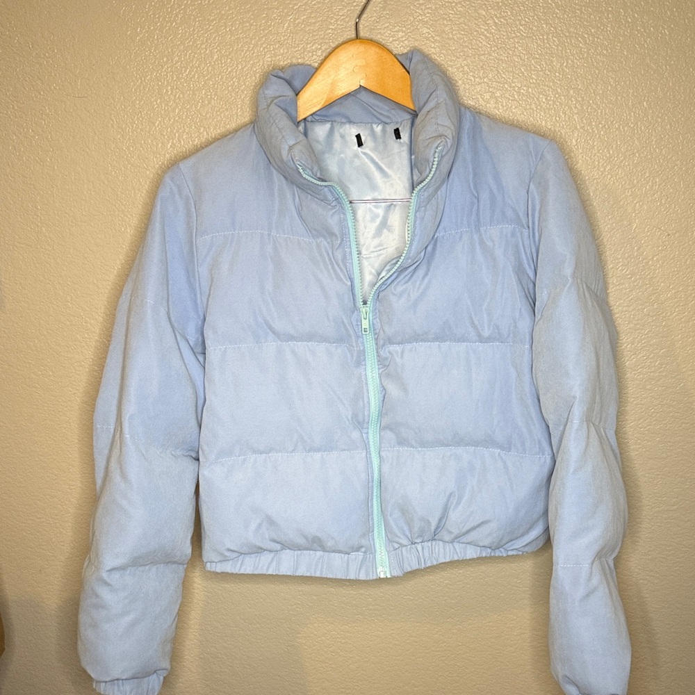 Light Blue Women's Puffer Jacket